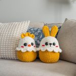 Crochet patterns Easter plushies bunny and chick, Crochet animals Amigurumi pattern, Easyamigurumi  crochet patterns, Easter crochet chicken - Image 8