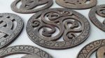 Coaster set 00235. Laser cut files SVG, PDF, CDR Digital product - Image 2