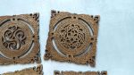 Coaster set 00238. Laser cut files SVG, PDF, CDR Digital product - Image 6