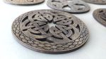 Coaster set 00239. Laser cut files SVG, PDF, CDR Digital product - Image 5