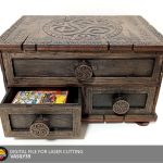 Laser Cut Chest of Drawers SVG, CNC Files, Tarot Card Box (Digital Product)