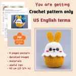 Crochet patterns Easter plushies bunny and chick, Crochet animals Amigurumi pattern, Easyamigurumi  crochet patterns, Easter crochet chicken - Image 2