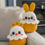 Crochet patterns Easter plushies bunny and chick, Crochet animals Amigurumi pattern, Easyamigurumi  crochet patterns, Easter crochet chicken - Image 9