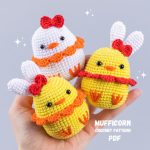 Crochet pattern Easter duck, Crochet bird Amigurumi pattern, Crochet animals easy crochet patterns, Crochet chicken Easter decor pdf