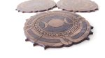Coaster set 00236. Laser cut files SVG, PDF, CDR Digital product - Image 4
