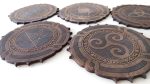 Coaster set 00236. Laser cut files SVG, PDF, CDR Digital product - Image 10