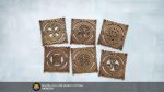Coaster set 00238. Laser cut files SVG, PDF, CDR Digital product