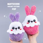 Crochet patterns Plushie Easter bunny, Crochet animals Amigurumi pattern, Amigurumi bunny easy crochet patterns, Easter crochet decor