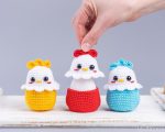 Crochet pattern Easter egg cozy, Crochet chicken Amigurumi pattern, Crochet animals easy crochet patterns, Crochet chicken Easter decor pdf - Image 3