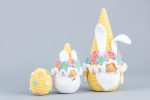 Crochet patterns Easter bunny gnomes with crochet flowers, Crochet bunny amigurumi pattern, Crochet Easter gnomes patterns, Crochet egg - Image 5