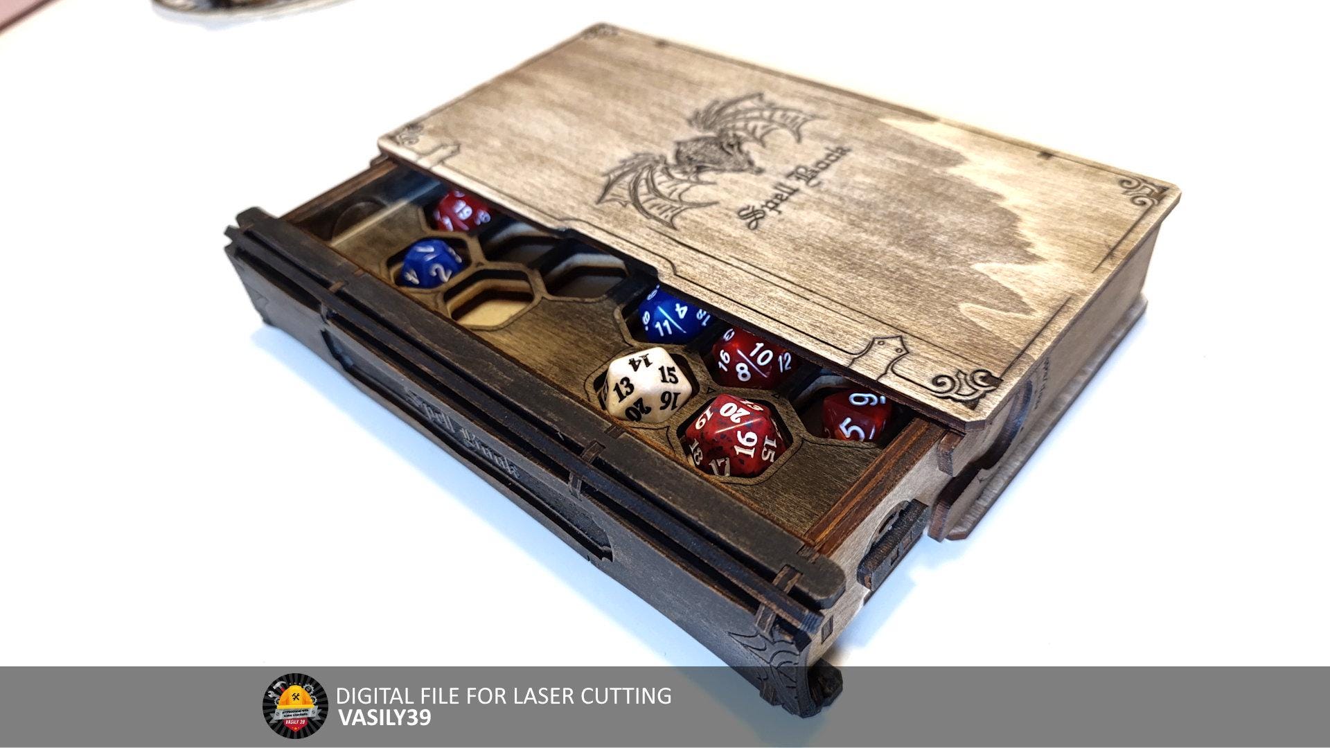 il_fullxfull.6684863173_o1uy.jpg Laser Cut Dice Box SVG: Slider Book Design (Digital Product) - Image 1