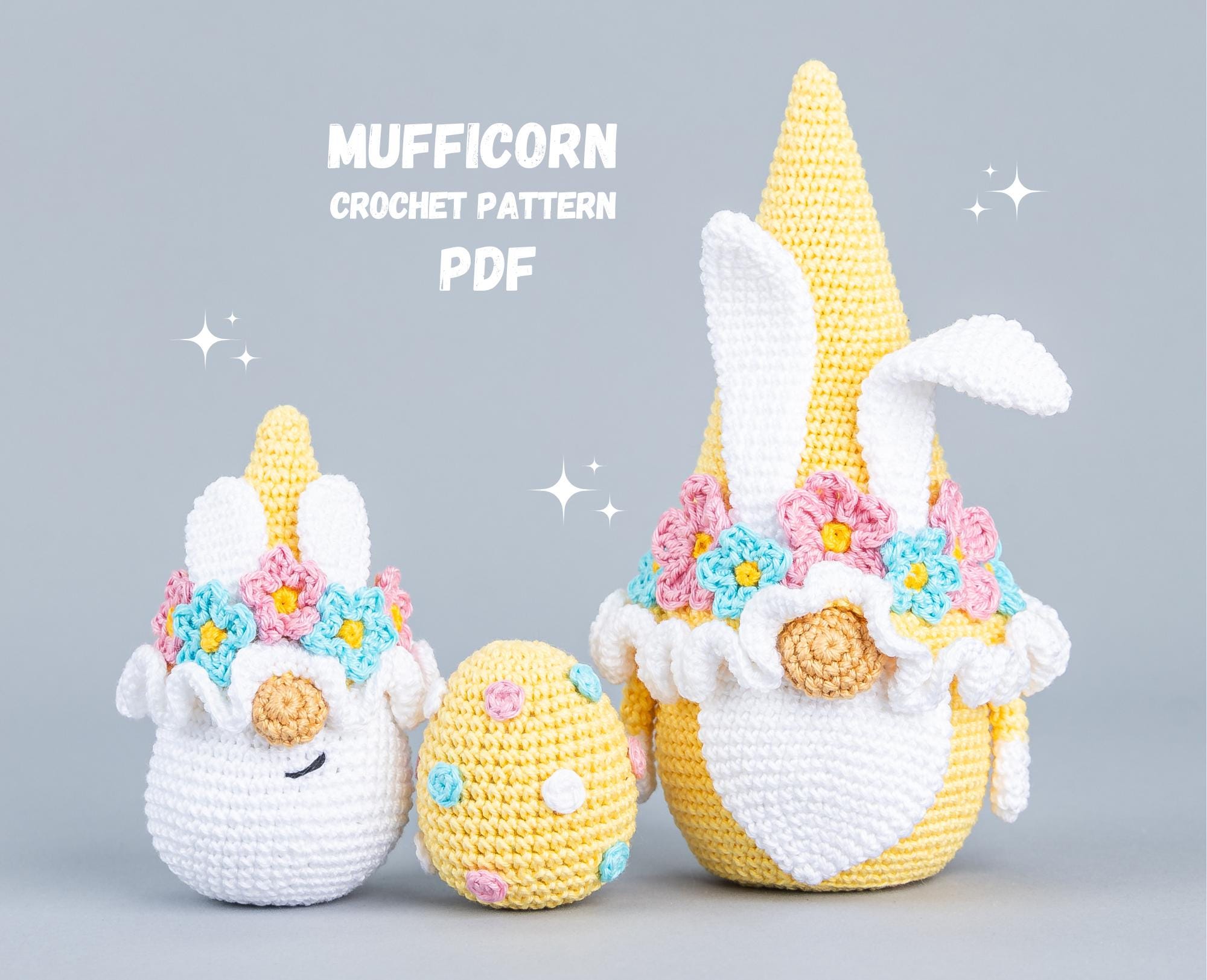 il_fullxfull.6685275675_6eci.jpg Crochet patterns Easter bunny gnomes with crochet flowers, Crochet bunny amigurumi pattern, Crochet Easter gnomes patterns, Crochet egg - Image 1
