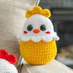 Crochet pattern Plushy Easter chicken, Crochet bird Amigurumi pattern, Crochet animals easy crochet patterns, Crochet chicken pillow - Image 7