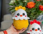 Crochet pattern Plushy Easter chicken, Crochet bird Amigurumi pattern, Crochet animals easy crochet patterns, Crochet chicken pillow - Image 6