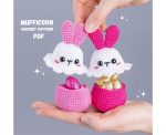 Crochet patterns Easter bunny Egg cozy & Crochet Chicken Candy bowl, Crochet animals Amigurumi pattern, Amigurumi bunny easy crochet pattern - Image 5