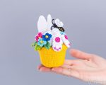 Crochet patterns Easter bunny in a pot of flowers, Crochet bunny amigurumi pattern, Crochet Easter decor pattern, Crochet animals pattern - Image 4