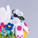 Crochet patterns Easter bunny in a pot of flowers, Crochet bunny amigurumi pattern, Crochet Easter decor pattern, Crochet animals pattern - Image 8