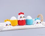 Crochet pattern Easter egg cozy, Crochet chicken Amigurumi pattern, Crochet animals easy crochet patterns, Crochet chicken Easter decor pdf - Image 6