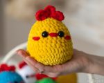Crochet pattern Plushy Easter chicken, Crochet bird Amigurumi pattern, Crochet animals easy crochet patterns, Crochet chicken pillow - Image 8