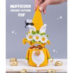 Crochet patterns Easter bunny, Crochet bunny gnome amigurumi pattern, Crochet amigurumi Easter bunny decorations pattern