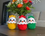 Crochet pattern Plushy Easter chicken, Crochet bird Amigurumi pattern, Crochet animals easy crochet patterns, Crochet chicken pillow - Image 4