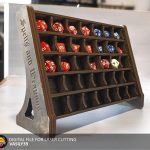 Dice Display Stand Laser Cut Files, RPG Dice Holder (SVG, PDF)