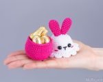Crochet patterns Easter bunny Egg cozy & Crochet Chicken Candy bowl, Crochet animals Amigurumi pattern, Amigurumi bunny easy crochet pattern - Image 6