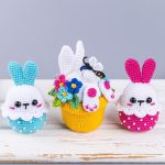 Crochet patterns bundle Easter bunny and bunny in the pot, Crochet animals Amigurumi pattern, Amigurumi bunny easy crochet patterns - Image 2
