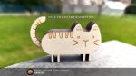 Laser Cut Cat Decor SVG: 3D Layered Wooden Animal (Digital File)