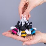 Crochet pattern Bee, Amigurumi pattern bee keychain, Crochet bumble bee pattern, Crochet animals amigurumi pattern, Bee ornament  pattern - Image 8