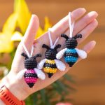 Crochet pattern Bee, Amigurumi pattern bee keychain, Crochet bumble bee pattern, Crochet animals amigurumi pattern, Bee ornament  pattern - Image 3