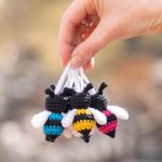 Crochet pattern Bee, Amigurumi pattern bee keychain, Crochet bumble bee pattern, Crochet animals amigurumi pattern, Bee ornament  pattern - Image 6