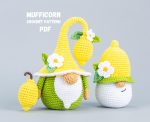 Crochet patterns Lemon gnome, Amigurumi crochet gnome and crochet lemon, Summer crochet pattern, Crochet food amigurumi pattern
