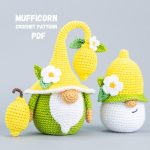 Crochet patterns Lemon gnome, Amigurumi crochet gnome and crochet lemon, Summer crochet pattern, Crochet food amigurumi pattern