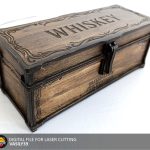 Laser Cut Whiskey Box Files: SVG, PDF, CDR (Digital)