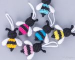 Crochet pattern Bee, Amigurumi pattern bee keychain, Crochet bumble bee pattern, Crochet animals amigurumi pattern, Bee ornament  pattern - Image 9