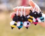 Crochet pattern Bee, Amigurumi pattern bee keychain, Crochet bumble bee pattern, Crochet animals amigurumi pattern, Bee ornament  pattern - Image 5