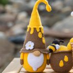 Crochet patterns bundle: Bee gnome, Honey Gnome and Honey Pot, Crochet gnome patterns, Gnome amigurumi pattern, Crochet food pattern - Image 3