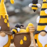 Crochet patterns bundle: Bee gnome, Honey Gnome and Honey Pot, Crochet gnome patterns, Gnome amigurumi pattern, Crochet food pattern - Image 5