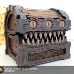 Laser Cut Mimic Chest SVG: 3-4.5mm Material, Two Sizes (Digital Download)