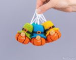 Crochet patterns Amigurumi Halloween gnome pumpkin, Crochet keychain pumpkin gnome pattern, Halloween ornaments, Thanksgiving gifts - Image 3