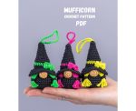 Crochet patterns Halloween witch gnome keychain, Crochet Halloween gnome witch amigurumi pattern,  Halloween decor, Crochet keychain pattern
