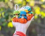 Crochet patterns Amigurumi Halloween gnome pumpkin, Crochet keychain pumpkin gnome pattern, Halloween ornaments, Thanksgiving gifts - Image 10