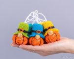 Crochet patterns Amigurumi Halloween gnome pumpkin, Crochet keychain pumpkin gnome pattern, Halloween ornaments, Thanksgiving gifts - Image 4