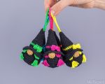 Crochet patterns Halloween witch gnome keychain, Crochet Halloween gnome witch amigurumi pattern,  Halloween decor, Crochet keychain pattern - Image 9