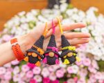 Crochet patterns Halloween witch gnome keychain, Crochet Halloween gnome witch amigurumi pattern,  Halloween decor, Crochet keychain pattern - Image 4