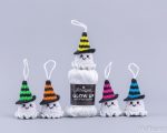 Halloween Crochet pattern ghost keychain, Crochet ghost pattern, Crochet Halloween amigurumi pattern, Easy Halloween glow yarn pattern - Image 3