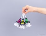 Halloween Crochet pattern ghost keychain, Crochet ghost pattern, Crochet Halloween amigurumi pattern, Easy Halloween glow yarn pattern - Image 10