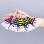 Halloween Crochet pattern ghost keychain, Crochet ghost pattern, Crochet Halloween amigurumi pattern, Easy Halloween glow yarn pattern - Image 14