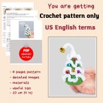 Crochet patterns bundle Christmas tree - 3 sizes, Christmas amigurumi pattern, Crochet pattern Christmas decor, Amigurumi Christmas tree - Image 9